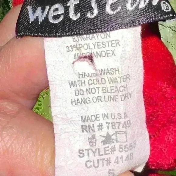 Y2K 90s Cherry Red Halter Blouse By Wet Seal Size s - Picture 7 of 7